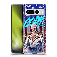 Head Case Designs Officially Licensed WWE Cody Rhodes Cody Rhodes Graphics Soft Gel Case Compatible with Google Pixel 7 Pro