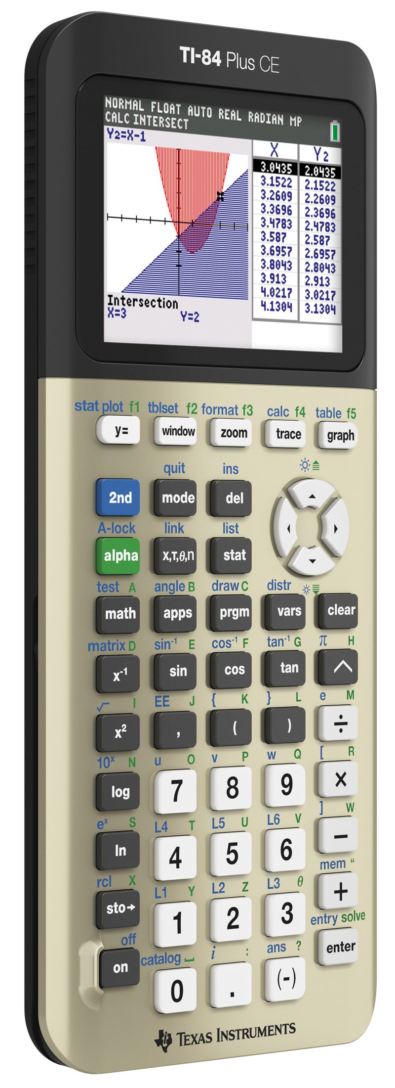 Texas Instruments TI-84 Plus CE Color Graphing Calculator, Golden Ratio (Metallic)