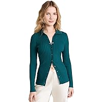 Vince Women's Ribbed Button Up Cardigan