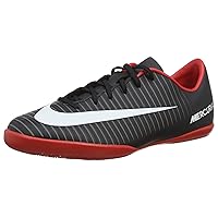 Nike JR Mercurial Victory VI IC Indoor Soccer Shoes (1.5) Black/Red