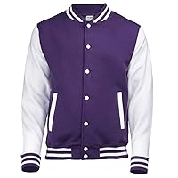 Hoods Varsity Letterman jacket Purple / White M