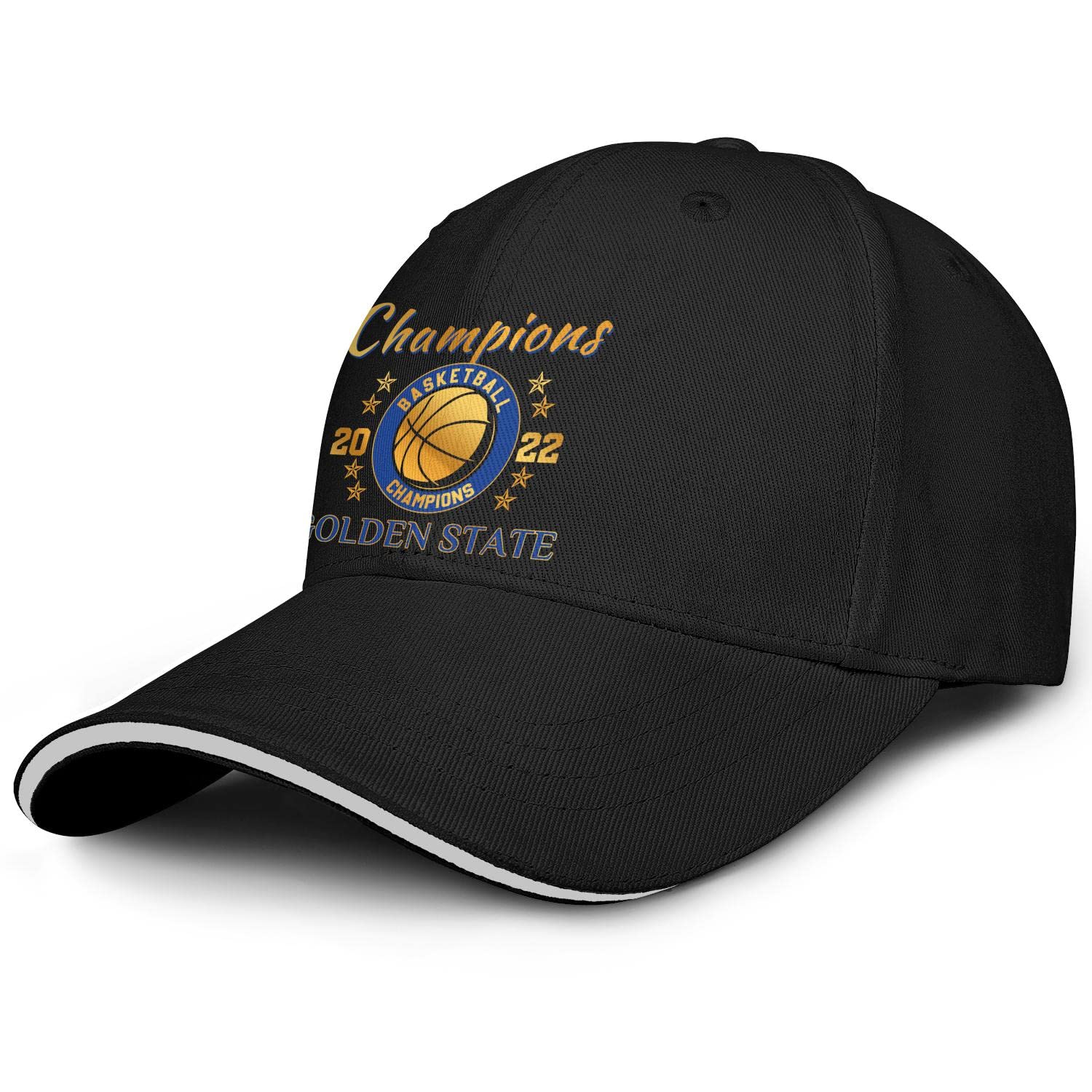 Golden State Basketball Fans Hat 2022 Championship Champs Cap Gifts Unisex  Adjustable Black One Size
