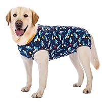 Dog Surgery Recovery Suit Dog Surgical Onesie for Female Male Dogs Soft Breathable Cone Alternative Abdominal Wounds Protector Post Spay Neuter After Surgery Wear