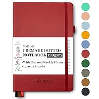  SIMSIMY Premade Bullet Dotted Journal Notebook, Pre