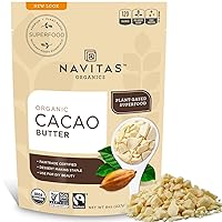 Cacao Butter, 8 Ounce — Organic, Non-GMO, Fair Trade, Gluten-Free