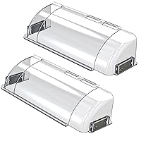 Upgrade Air Vent Deflectors 2 Packs by Funmit, Vent Covers for Home Floor, Easy Adjust Between 9”-15” for Vents Sidewall Floor Ceiling Registers (2 Packs)