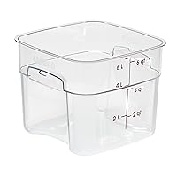 Cambro FreshPro 6Qt Food Storage Container in Clear for Industrial and Kitchen Use, Pantry Organization and Food Freshness