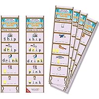 Really Good Stuff Short Vowels, Blends and Digraphs Word Ladder Cards - 28 Cards