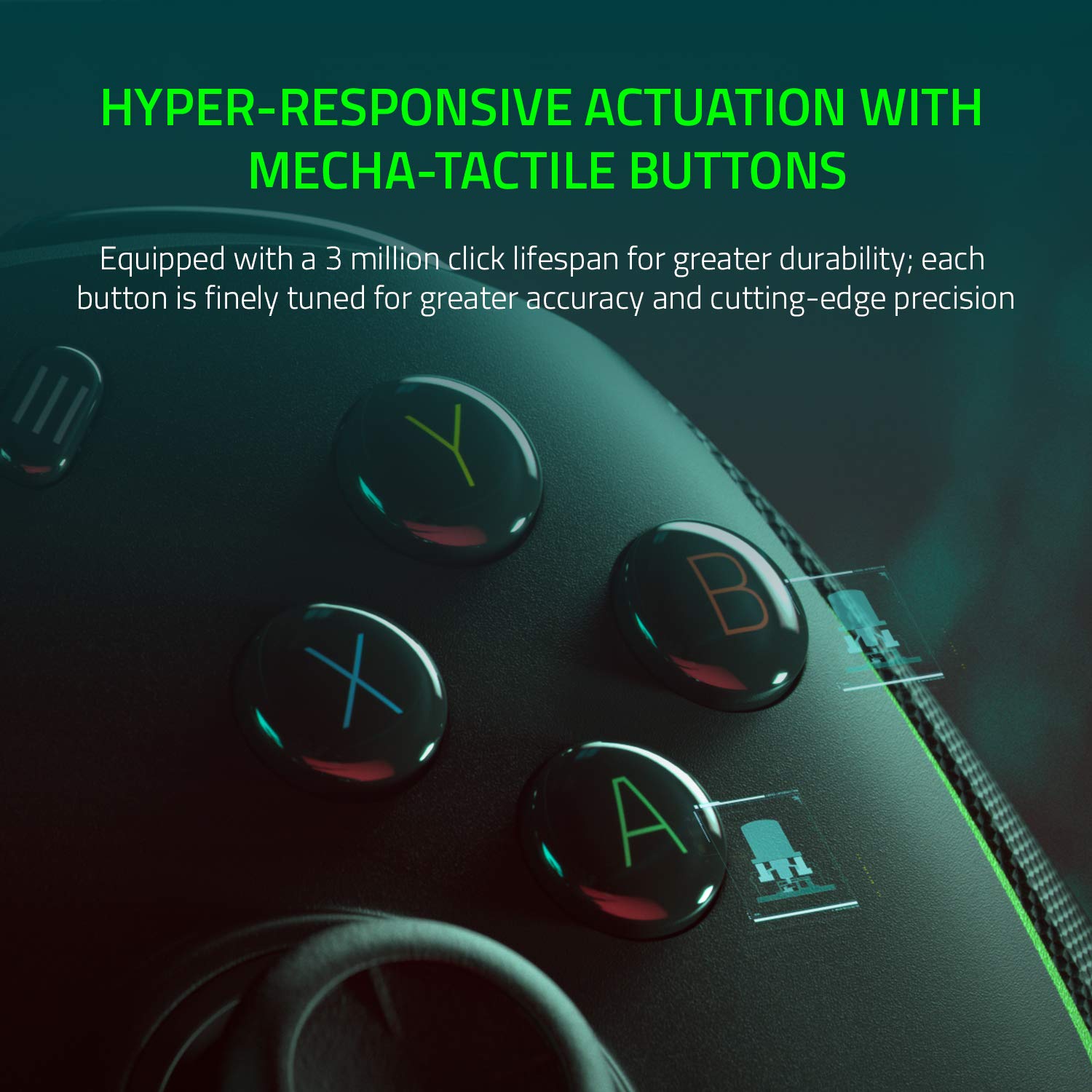 Razer Wolverine V2 Wired Gaming Controller for Xbox Series X|S, Xbox One, PC: Remappable Front-Facing Buttons - Mecha-Tactile Action Buttons and D-Pad - Trigger Stop-Switches - Black