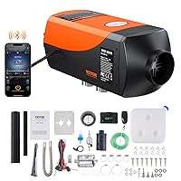 VEVOR Diesel Heater 5KW, Diesel Air Heater with Bluetooth App Control, Automatic Altitude Adjustment, Remote Control and LCD, Diesel Parking Heater for RV Trailer Camper Van Boat And Indoors