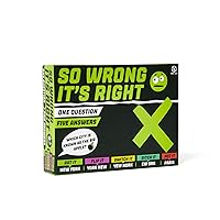 So Wrong It's Right Party Game - Mind-Bending Trivia Fun with a Twist! Fun Family Game for Kids & Adults, Ages 14+, 3+ Players, 60-90 Minute Playtime, Made