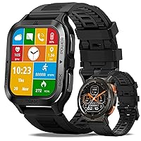 KOSPET Smart Watch Smart Sleep Tracking Huge Battery Waterproof Outdoor Rugged Watch Tracker M2 Black & T2 Black
