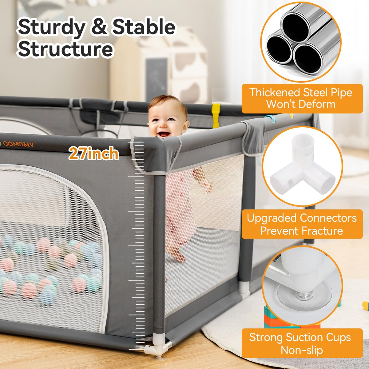 COMOMY Baby Playpen for Toddlers, 79