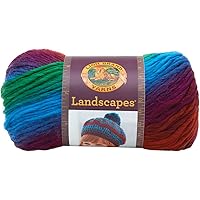 Lion Brand Yarn Landscapes Yarn, Multicolor Yarn for Knitting, Crocheting Yarn, Apple Orchard, 441 Foot (Pack of 1)