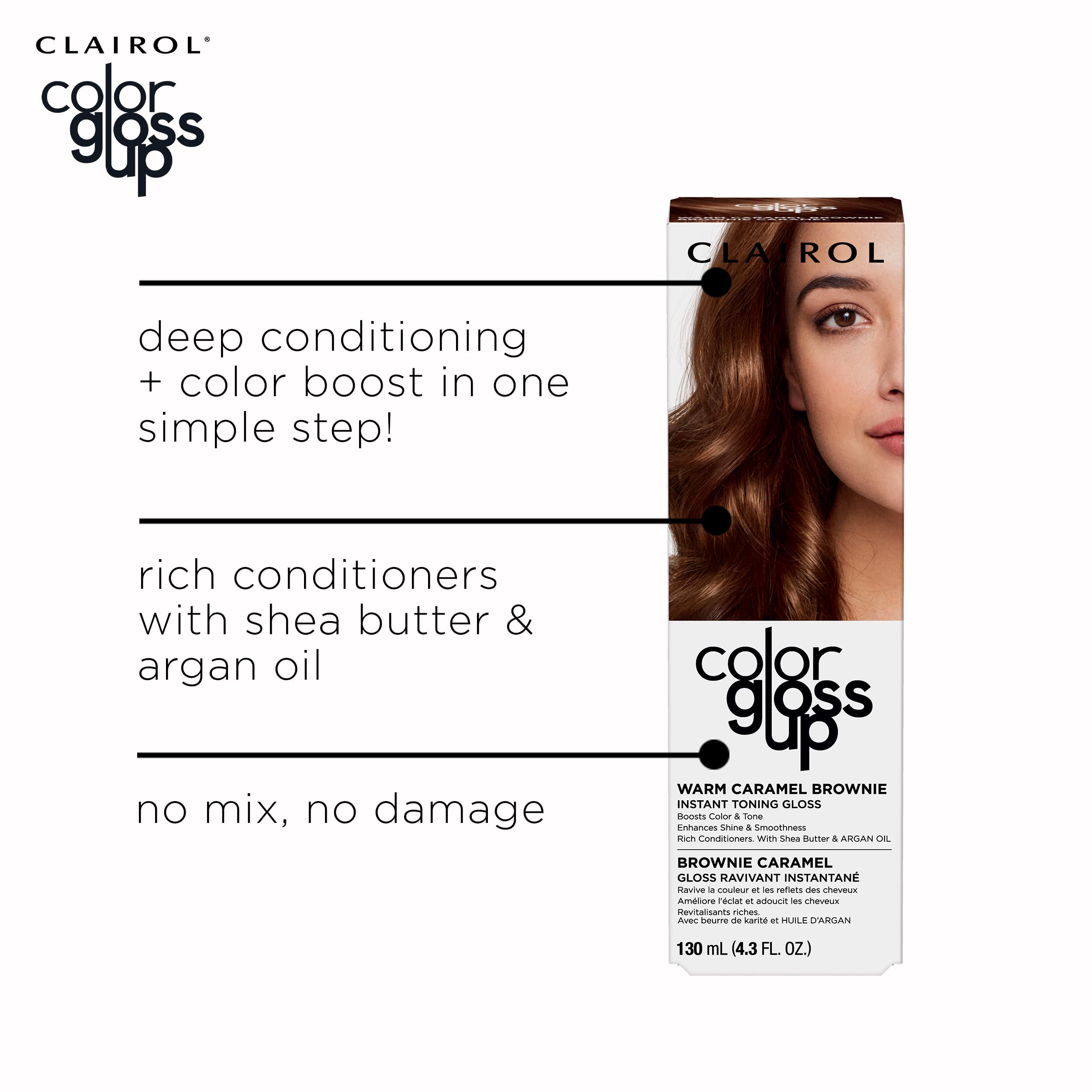 Clairol Color Gloss Up Temporary Hair Dye, Terra Copper Hair Color, Pack of 1 (Packaging may vary)