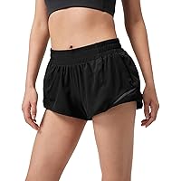 Athletic Shorts for Women,Mesh Lined 2.5
