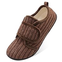 L-RUN Womens Mens House Slippers Soft Indoor and Outdoor Slippers Slip on Memory Foam Bedroom Slippers Home Shoes