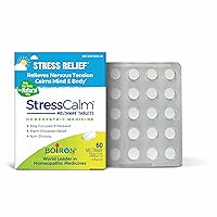 Boiron StressCalm for Relief of Stress, Anxiousness, Nervousness, Irritability, and Fatigue - 60 Count