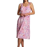 ELLEN TRACY Women's 8225628 Multi Floral Sleeveless Midi Gown