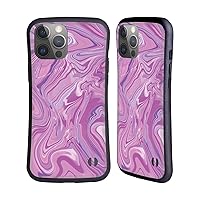 Head Case Designs Officially Licensed Suzan Lind Pink Lavander Pastel Marble 2 Hybrid Case Compatible with Apple iPhone 14 Pro Max