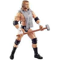 WWE Triple H Ultimate Edition Wave 3 Multiple-Pose 6-inch Action Figure with Entrance Gear, Extra Heads & Swappable Hands ​