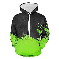 Men's Colorblock Sweatshirts Casual Drawstring Hoodies Loose Fit Comfy Pullover Hoodie Winter Fall Fleece Sweater Top