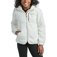 Reebok Girls’ Fleece Jacket – Full Zip Faux Fur Teddy Coat – Sherpa Fleece Hooded Sweatshirt Jacket for Girls (7-16)