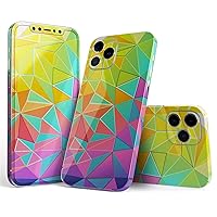 Full Body Skin Decal Wrap Kit Compatible with iPhone 13 Pro Max - Retro Geometric