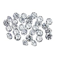 2 Pcs Real Geniune 3.1mm Round Cut Natural White Loose Diamonds Gems for Jewlery Making Wholesaler Rates