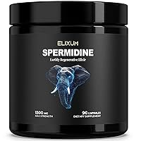 Spermidine 1300mg (90 Capsules) - Wheat Germ Extract & Zinc to Promote Cellular Renewal - Non-GMO, Vegan Capsules - Supports Healthy Aging