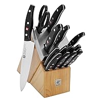 ZWILLING Twin Signature 15-Piece German Knife Set with Block, Razor-Sharp, Made in Company-Owned German Factory with Special Formula Steel perfected for almost 300 Years, Dishwasher Safe