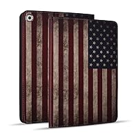 New iPad 10.2 inch (2019), iPad 7th Generation Case 10.2 inch, Protective Leather Case, Adjustable Stand Auto Wake/Sleep Smart Case for iPad 10.2 inch (2019) - Vintage USA American Flag