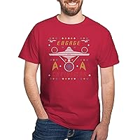 CafePress Engage Christmas Star Trek Ugly Graphic Shirt