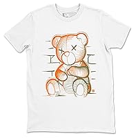 Graphic Tees Neon Bear Design Printed 5s Olive Sneaker Matching T-Shirt