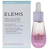ELEMIS Pro-Collagen Rose Facial Oil Blend | Lightweight Daily Facial Oil Soothes, Nourishes, and Smoothes Skin for a Radiant, Fresh Complexion | 15 mL