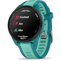 Garmin Forerunner 165 Music, Running Smartwatch, Colorful AMOLED Display, Training Metrics and Recovery Insights, Music on Your Wrist, Turqouise