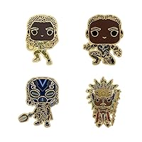 Loungefly Marvel: Black Panther Wakanda Forever - 4 Piece Pin Set, Amazon Exclusive