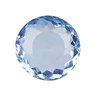 Blue Topaz 10.15 Ct. Round Shaped Mineral Specimen Loose Gemstone for Jewelry Crafting