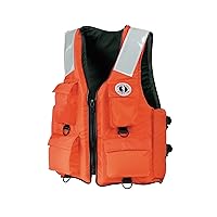 MUSTANG SURVIVAL Classic Industrial Vest with 4 Pockets & Solas Reflective Tape