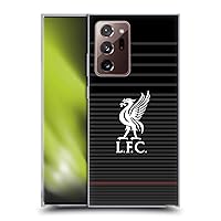 Head Case Designs Officially Licensed Liverpool Football Club White On Black Kit Liver Bird Soft Gel Case Compatible with Galaxy Note20 Ultra / 5G