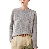 Winter Women's Sweater 100% Cashmere Knitted Pullover Thickened Casual Knitted Sweater Long Sleeve Top