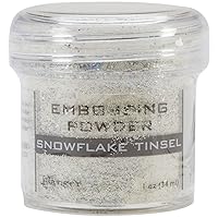 Ranger EPJ-37453 Embossing Powder, 1-Ounce Jar, Snowflake Tinsel