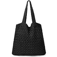 Crochet Tote Bag, Beach Mesh Knitted Bag Large Aesthetic Shoulder Bag Handbags Hollow Hobo Bag for Women Summer