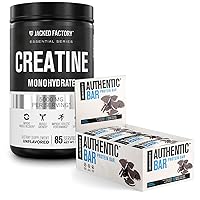 Cookie Crumble Authentic Bar Candy Protein Bar & Unflavored Creatine Monohydrate for Men & Women