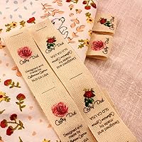 25X70mm,Cotton Twill Webbing,Flat or Folded Labels,Printed Sew-in Fabric,Custom Personalizada,Sewing,Knitting or Crochet Labels (1#,50pcs)