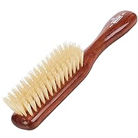 Kent DA4S Finest Women's Danta Wood, Soft White Bristle, Narrow Grooming Hair Brush - Fine or Thinning Hair, Promotes Shine / Stimulates Scalp