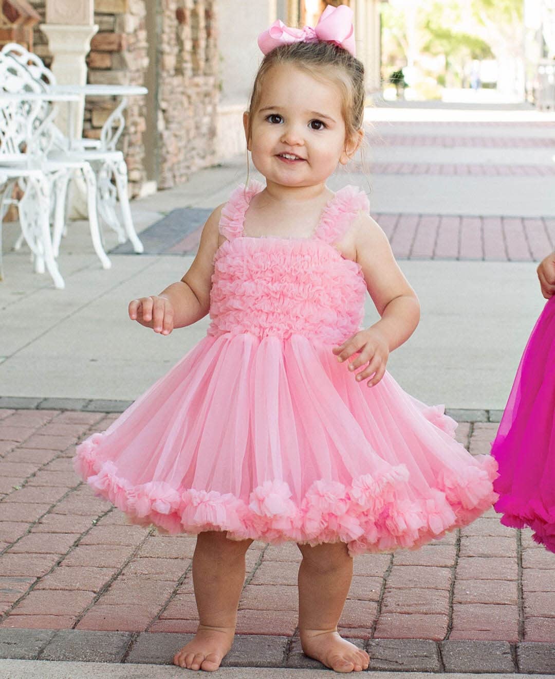 RuffleButts® Girls Ruffled Princess Pettiskirt Costume Flower Girl Birthday Dress