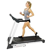 Premium Treadmill with Auto Incline, Dedicated Speed Buttons, Double Deck Technology, Digital Performance Display, BMI Calculator & Pulse Sensors with Optional SunnyFit App