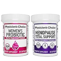 Physician's CHOICE Total Womens Menopause Support Bundle - Womens Probiotic + Menopause Probiotic 30ct