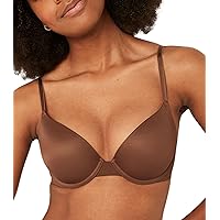 Victoria's Secret Pink Wear Everywhere Push Up Bra, Padded, Smoothing, Bras for Women, Brown (38DD)